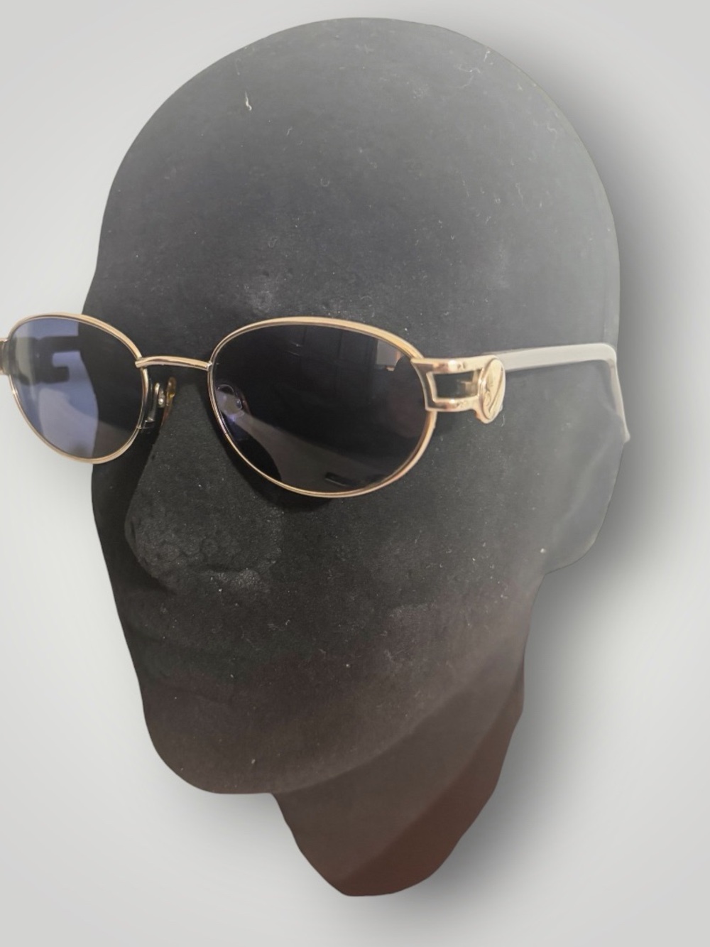 Yohji Yamamoto 52-4201 Vintage 90s Steampunk Oval Sunglasses Made in Japan